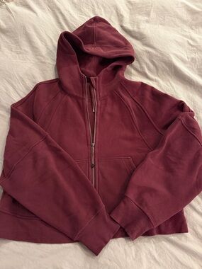 lululemon athletica Maroon Full-Zip Hoodie